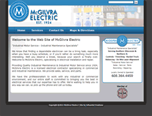 Tablet Screenshot of mcgilvraelectric.com